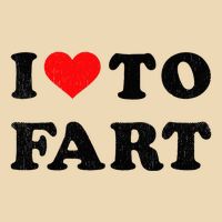 I Love To Fart I Heart To Fart Joke Farting Gag Drawstring Bag