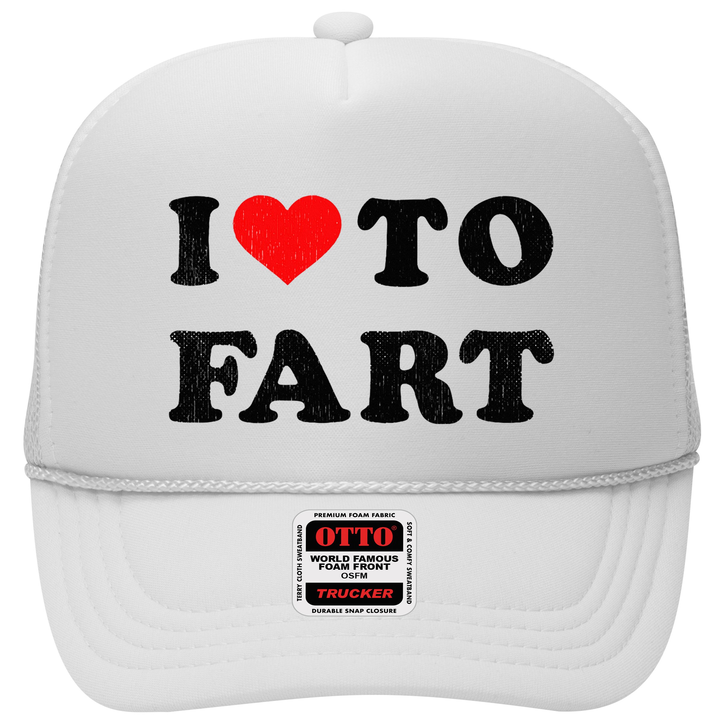 I Love To Fart I Heart To Fart Joke Farting Gag Hat