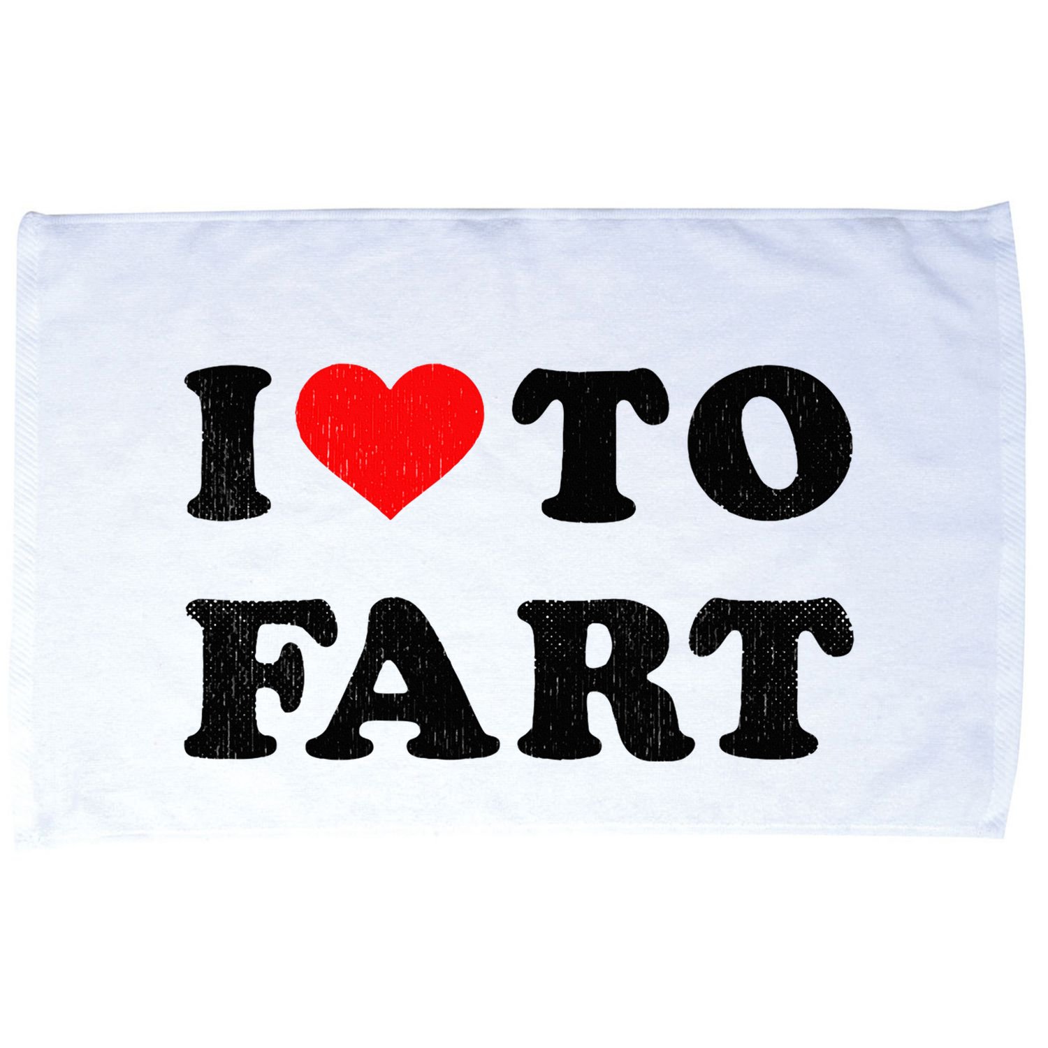 I Love To Fart I Heart To Fart Joke Farting Gag Microfiber Hand Towel