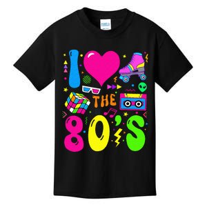 I Love The 80S Party 1980s Themed Costume 80s Kids T-Shirt