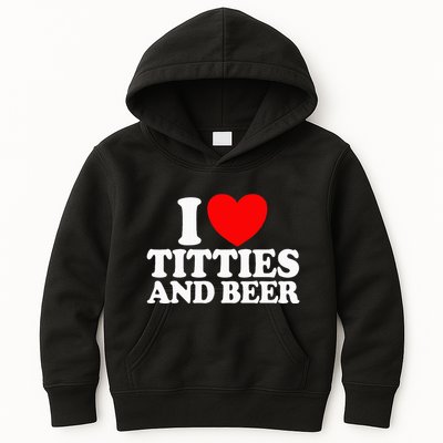 I Love Titties And Beer Kids Hoodie