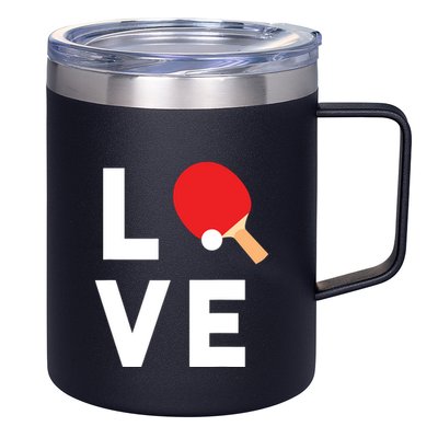I Love Table Tennis Shirts Cute Funny Ping Pong Gift Idea 12oz Stainless Steel Coffee Mug