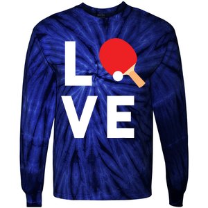 I Love Table Tennis Shirts Cute Funny Ping Pong Gift Idea Tie-Dye Long Sleeve Shirt