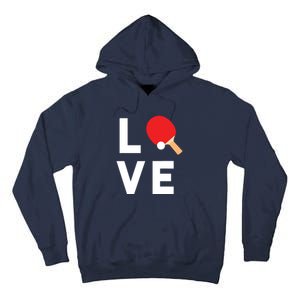 I Love Table Tennis Shirts Cute Funny Ping Pong Gift Idea Tall Hoodie