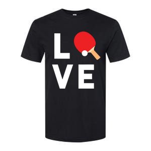 I Love Table Tennis Shirts Cute Funny Ping Pong Gift Idea Softstyle CVC T-Shirt