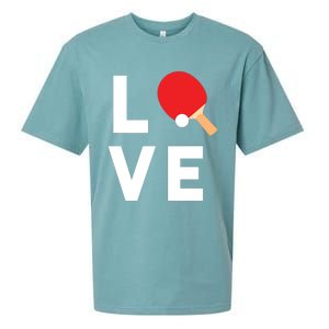 I Love Table Tennis Shirts Cute Funny Ping Pong Gift Idea Sueded Cloud Jersey T-Shirt