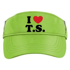 I Love T.S. I Heart T.s. Adult Drive Performance Visor