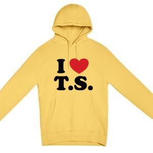 I Love T.S. I Heart T.s. Premium Pullover Hoodie