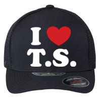 I Love T.S. I Heart T.s. Flexfit Unipanel Trucker Cap