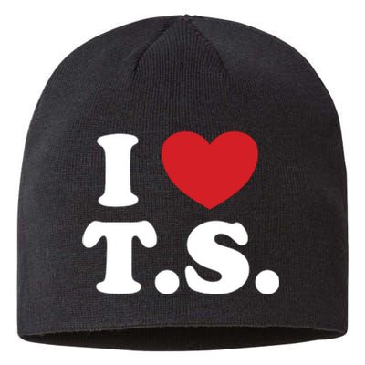 I Love T.S. I Heart T.s. Sustainable Beanie