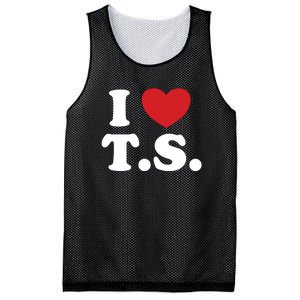 I Love T.S. I Heart T.s. Mesh Reversible Basketball Jersey Tank