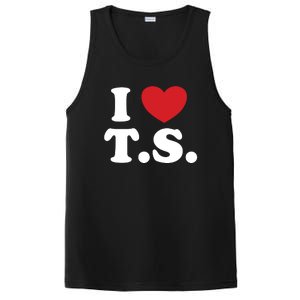 I Love T.S. I Heart T.s. PosiCharge Competitor Tank