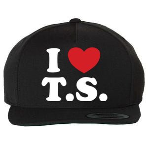 I Love T.S. I Heart T.s. Wool Snapback Cap