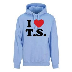 I Love T.S. I Heart T.s. Unisex Surf Hoodie