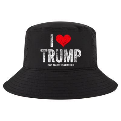 I Love Trump 2024 Year Of Redemption Gift Cool Comfort Performance Bucket Hat