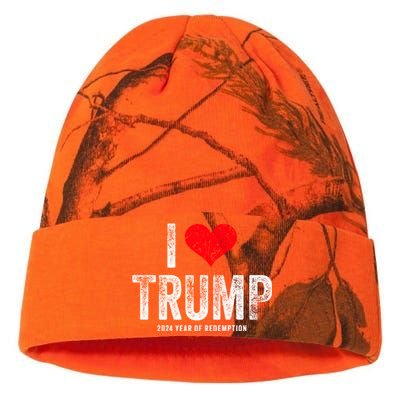 I Love Trump 2024 Year Of Redemption Gift Kati Licensed 12" Camo Beanie