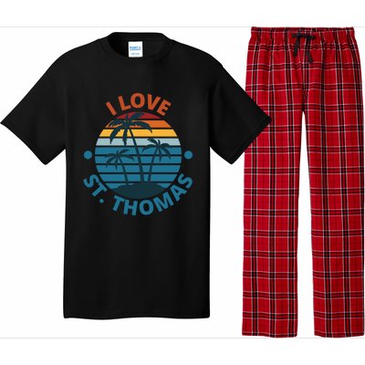 I Love The Heart Of St Thomas Gift Pajama Set