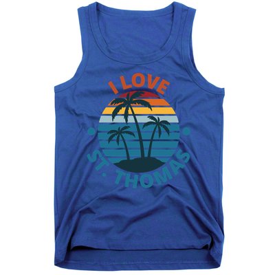 I Love The Heart Of St Thomas Gift Tank Top