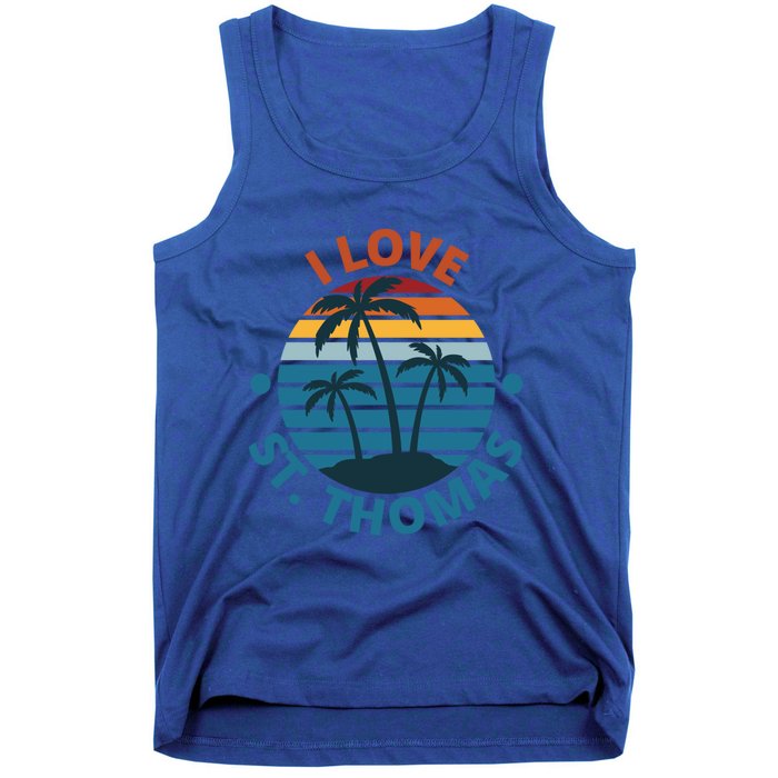 I Love The Heart Of St Thomas Gift Tank Top