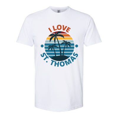 I Love The Heart Of St Thomas Gift Softstyle CVC T-Shirt