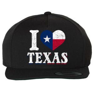 I Love Texas Flag Heart Proud Patriotic Texan Texas Great Gift Wool Snapback Cap