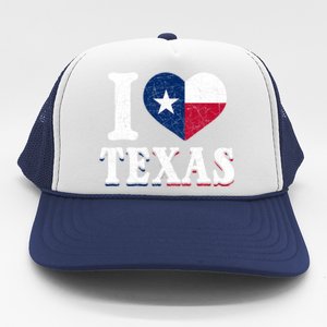 I Love Texas Flag Heart Proud Patriotic Texan Texas Great Gift Trucker Hat