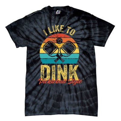 I Like To Dink Pickleball Tie-Dye T-Shirt