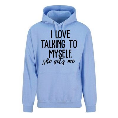 I Love Talking To Myself She Gets Me Funny Unisex Surf Hoodie