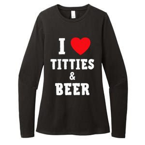 I Love Titties And Beer Funny Tittes And Beer Lovers Womens CVC Long Sleeve Shirt