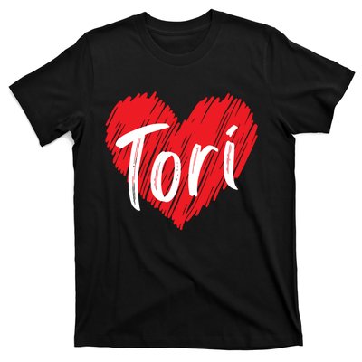 I Love Tori Heart First Name Tori T-Shirt