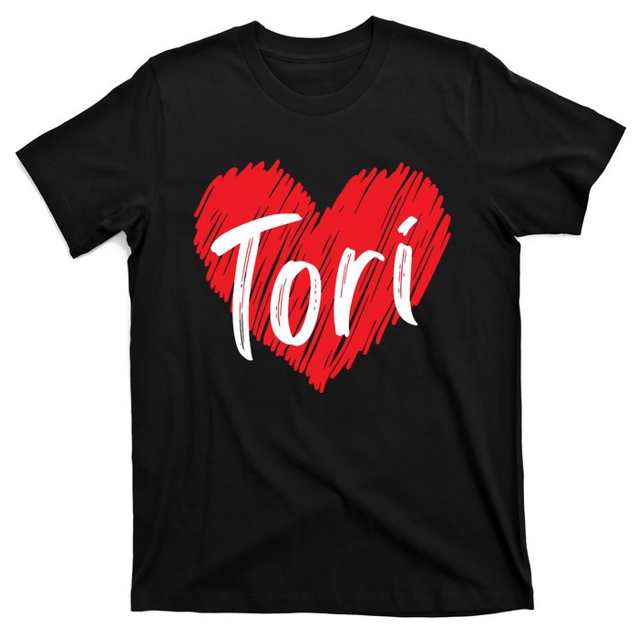 I Love Tori Heart First Name Tori T-Shirt