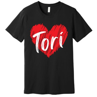 I Love Tori Heart First Name Tori Premium T-Shirt