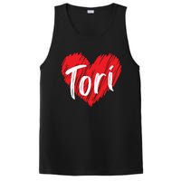 I Love Tori Heart First Name Tori PosiCharge Competitor Tank