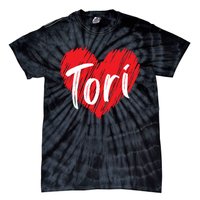 I Love Tori Heart First Name Tori Tie-Dye T-Shirt