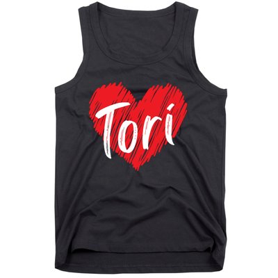 I Love Tori Heart First Name Tori Tank Top