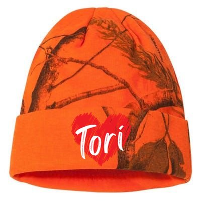 I Love Tori Heart First Name Tori Kati Licensed 12" Camo Beanie