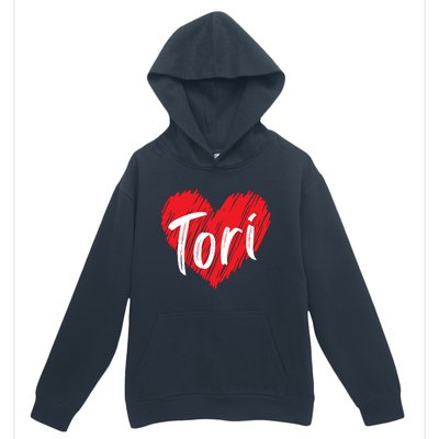 I Love Tori Heart First Name Tori Urban Pullover Hoodie