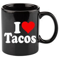 I LOVE TACOS I HEART TACOS 11oz C Handle Ceramic Mug