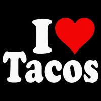 I LOVE TACOS I HEART TACOS Drawstring Bag