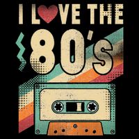 I Love The 80s 80s Vintage Clothes For Women And Men Tall T-Shirt