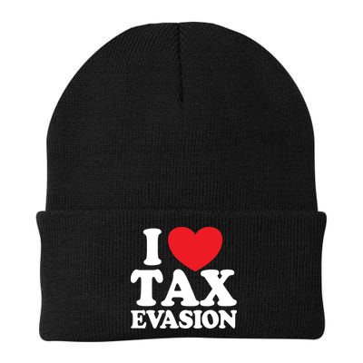 I Love Tax Evasion Funny Commit Tax Fraud I Love Tax Evasion Beanie