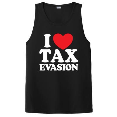 I Love Tax Evasion Funny Commit Tax Fraud I Love Tax Evasion PosiCharge Competitor Tank