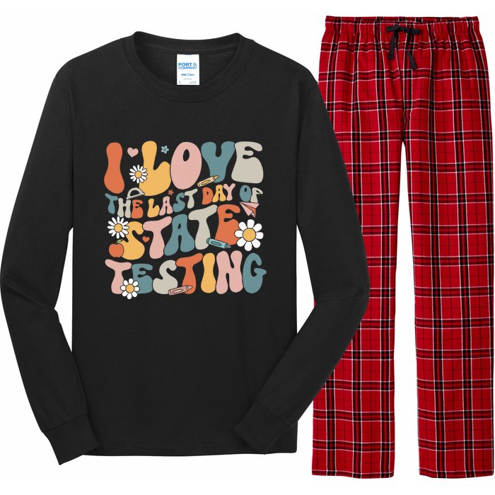 I Love The Last Day Of State Testing Staar Test Day Teachers Long Sleeve Pajama Set