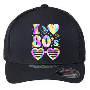 I love The 80'S 80's 90's costume Party Flexfit Unipanel Trucker Cap