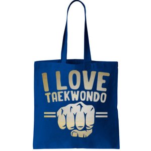 I Love Taekwondo Player Martial Artist Martial Arts Tkd Gift Tote Bag