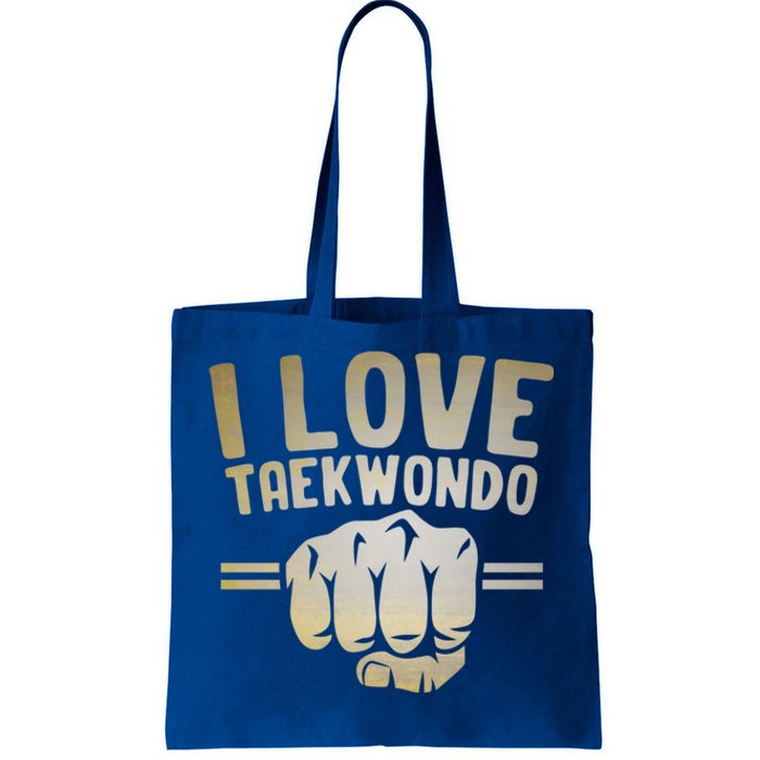 I Love Taekwondo Player Martial Artist Martial Arts Tkd Gift Tote Bag