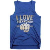 I Love Taekwondo Player Martial Artist Martial Arts Tkd Gift Tank Top