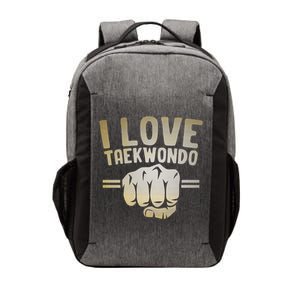 I Love Taekwondo Player Martial Artist Martial Arts Tkd Gift Vector Backpack