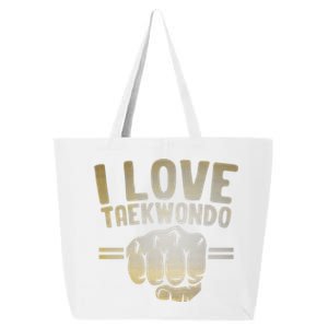 I Love Taekwondo Player Martial Artist Martial Arts Tkd Gift 25L Jumbo Tote