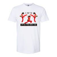 I Like To Kick Stretch And Kick IM 50 Fifty Years Old Softstyle CVC T-Shirt